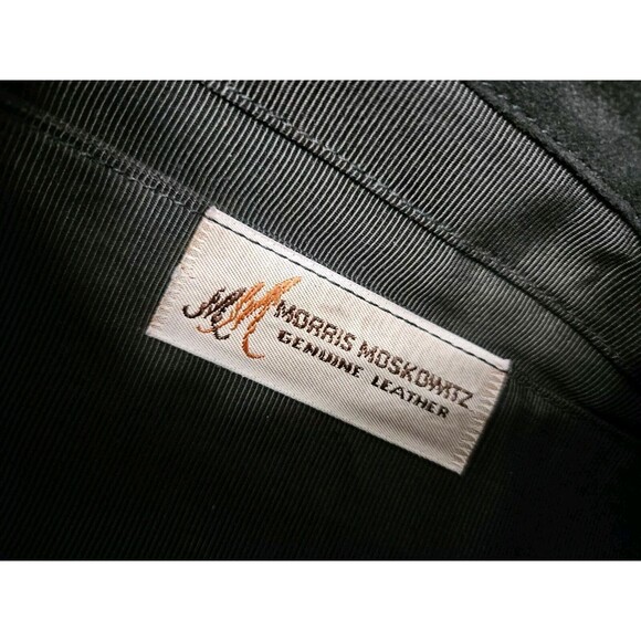 Morris Moskowitz Vintage Satin-Look Black Evening Purse - Picture 4 of 4